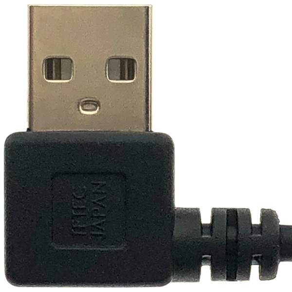 USB A type 右L プラグ オス