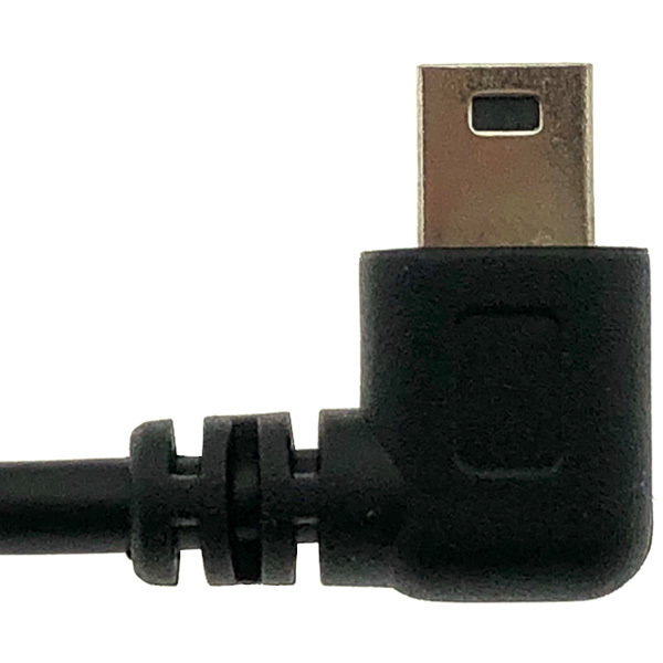 USB mini B 左L プラグ オス